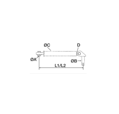 Stabilisateur réversible pour FIAT 5123273 adaptable