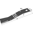 Couteau gauche pour broyeur MC CONNEL 00764679 adaptable - Blacksteel©