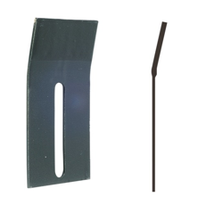 Rascador metálico 140 x 75 mm reforzado para rodillo packer KUHN 52560010 adaptable