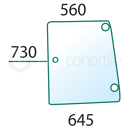Vitre latérale G. pour machine agricole CASE IH 5182189 adaptable
