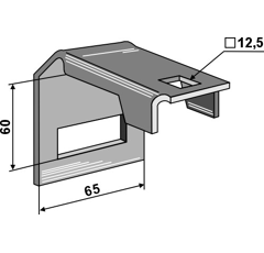 Bride de fixation VÄDERSTAD 400528-1 adaptable BlackSteel©
