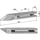 Bison-Scharspitze - Rechte Ausführung - passend zu CW650.017100
