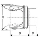 Aufsteckgabel 5090G0460 Bondioli & Pavesi Original 1 3/4" Z6