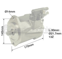 Pompe hydraulique pour tracteur 394268A2 adaptable - REXROTH