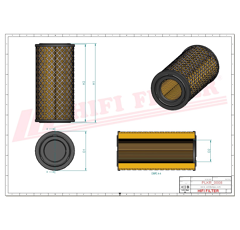 Filtre à air adaptable HIFI FILTER SC90146