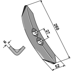 Schar 260 x 6 mm Nachbau.