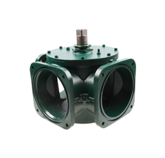 Flanschdreiwegehahn 8", ohne Hebel,für Pumpfässer MZ System