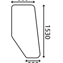 Vitre de porte pour tracteur CLAAS 7700.017.132 adaptable
