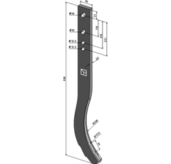 Zinken für Grubber AMAZONE 78400360 Nachbau