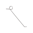 Griffe droite 400 x 13 mm pour bineuse adaptable - BlackSteel©