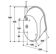 Abreuvoir cochon / porcin inox - SUEVIA 76