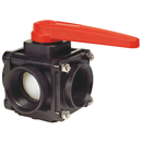 Vanne manuelle 3 voies horizontal 3" femelle - ARAG