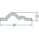 Latte de racloir pour épandeur à fumier WELGER 6115650207 adaptable