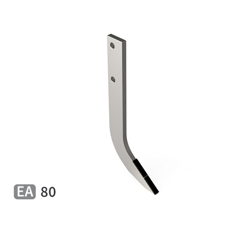 Dent de fraise avec plaquette carbure, diagonale 255 mm GRIMME EA80 adaptable