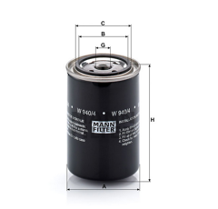 MANN  Ölfiltereinsatz W9404