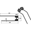 Dent de fenaison gauche 41435 adaptable - BlackSteel©