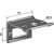 Bride de fixation 50 x 12 mm double spire adaptable BlackSteel©