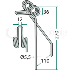 Peigne pour semoir SAXONIA 361101861 adaptable