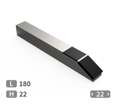 Embout de carrelet à souder carbure et plaquettes arrière TOUTES MARQUES 180x22 mm adaptable