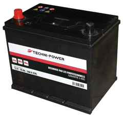 Batterie tracteur 12v 70Ah 560A + à gauche | TECHNI-POWER
