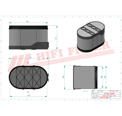 Filtre à air primaire adaptable HIFI FILTER SA16841
