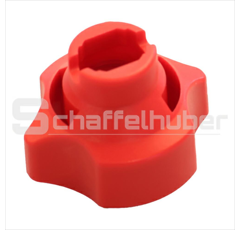 Bajonettmutter MultiJet / Easy Flip - rot - SW8/10 - inkl. Dichtung