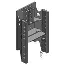 Lagerbock HVLB,W= 330 S32, kurz, MB-Trac BR 440 BR 441 Schwarz, Scharmüller
