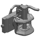 Zugmaul automatisch,W= 255 S32, Ø 32 mm Bolzen, CH-I, Schwarz    