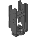 Lagerbock HVLB, Kugel 80W= 330 S32, Mercedes Benz Unimog Schwarz, Scharmüller