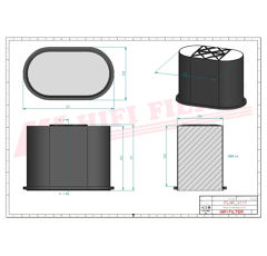 Filtre à air adaptable HIFI FILTER SA16448