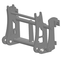 Interface pour télescopique MERLO/BOBCAT|MASSEY FERGUSON adaptable