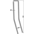 Diente para grada con revestimiento 550 x 100 mm LEMKEN 3538802 adaptable - BlackSteel©