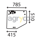 Vitre de cabine pour téléscopique MANITOU 52634429 adaptable