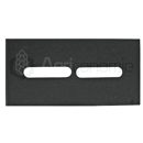 Racloir métallique 152 x 75 mm pour rouleau packer VIGOLO adaptable