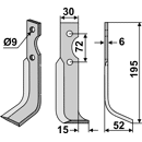 Fräsmesser Rechts 195 x 30 Casorzo Nachbau