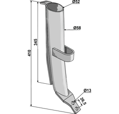 Güllerohr Ø 58 mm Samson Nachbau