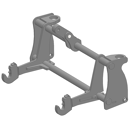 Interface pour télescopique JOHN DEERE|MATBRO/3PTS CAT2 adaptable