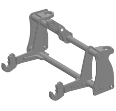 Interface para telescópico JOHN DEERE|MATBRO/3PTS CAT2 adaptable