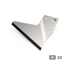 Coutre Gauche de contre-sep carbure et rechargement pour charrue LEMKEN 3492890 adaptable