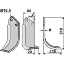 Fräsmesser - rechts 9951N Howard by Muzzi