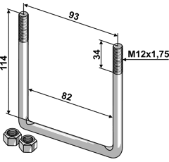 Bügelschraube - Gewinde M10x1,5 | Mehrere Marken