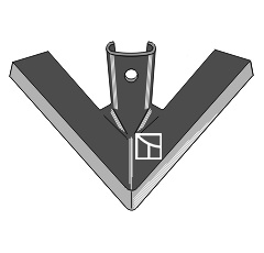 Soc à ailettes 457 x 8 mm pour cultivateur lourd adaptable - Blacksteel©