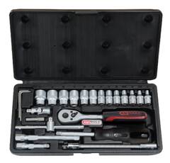 Jeu de douilles 1/4" 25 pièces KS TOOLS