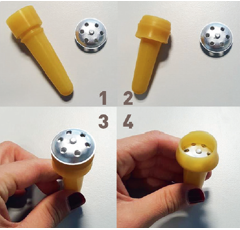 Lot de 6 clapets aluminium pour tétine agneau - TETIBLUE