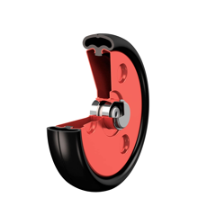 Roue avec bouchon et roulements pour semoir KUHN VNB0354A origine