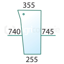 Pare-brise Dr. pour machine agricole MASSEY FERGUSON 3475995M1 adaptable