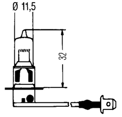 Lampe H3 HELLA 55 W – 12 V (phares - feux - phares et feux)