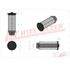 Filtre à gasoil separateur d'eau adaptable HIFI FILTER SN40879