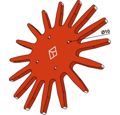 Fingerstern - Ø370mm - K.U.L.T - hart
