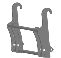 Interface pour télescopique JCB Q-FIT/FAUCHEUX BLANC adaptable